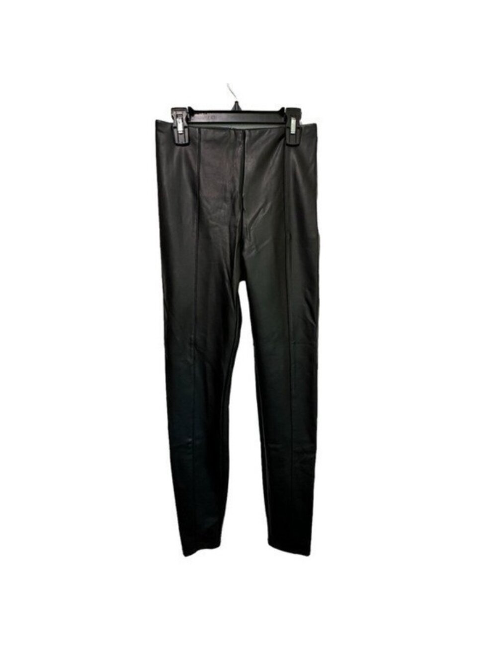 Lysse S Hi Waist Vegan Leather Leggings Pants Black 1379 Slimming Stretch